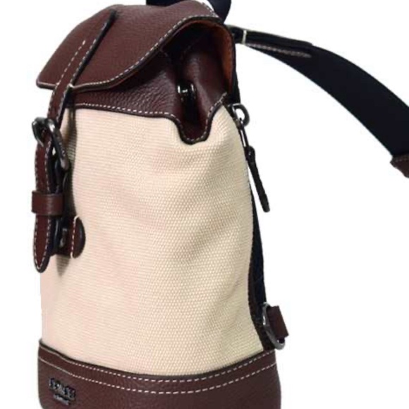 Coach Hudson Small Backpack Crossbody Unisex Canvas/Leather EUC - Picture 7 of 13
